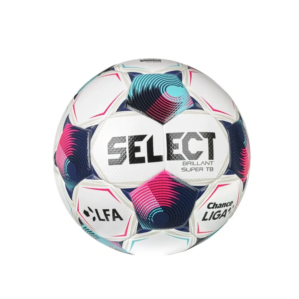 Fotbalový míč SELECT FB Brillant Super TB CZ Chance Liga 2026/27 5 bílo-růžová