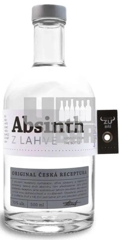 Zubří Absinth Z Lahve 70% 0,5 l (holá láhev)