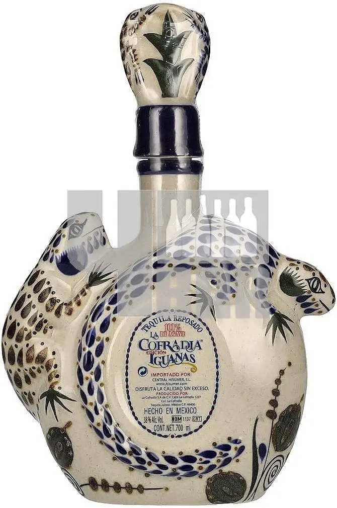 Tequila La Cofradia Iguanas Reposado 38% 0,7 l (holá láhev)