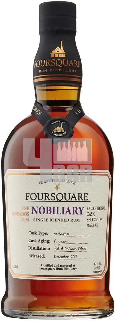 Foursquare nobiliary 62% 0,7l (holá láhev)