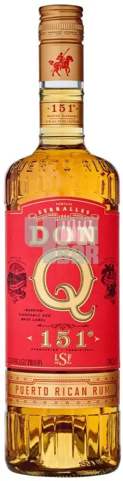 Don Q Overproof 151 75,5% 0,7 l (holá láhev)