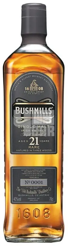 Bushmills Single Malt 21y 40% 0,7 l (kazeta)