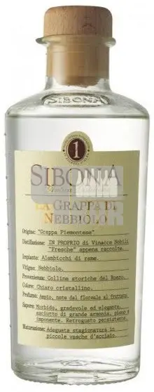 Sibona grappa di Nebbiolo da Barolo 40% 0,5 l (holá láhev)
