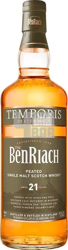 BenRiach Peated 21y 46% 0,7 l (tuba)