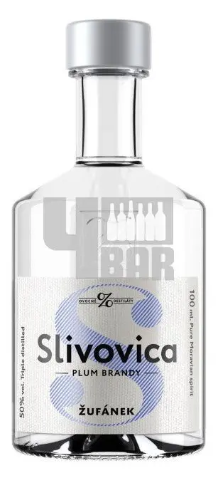 Žufánek Slivovice 0,1 l (holá láhev)