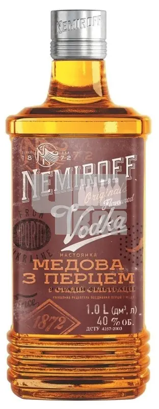 Nemiroff Honey Pepper 40% 1 l (holá láhev)