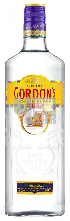 Gin Gordons London Dry 37,5% 1 l (holá láhev)