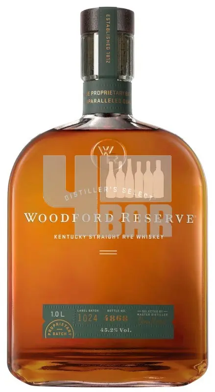 Woodford Reserve Straight Rye 45,2% 1 l (holá láhev)