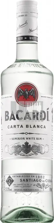 Bacardí Bacardi Carta Blanca 37,5 % 1 l