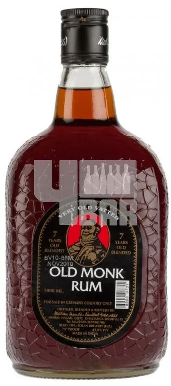 Old Monk 7y 42,8% 1 l (holá láhev)