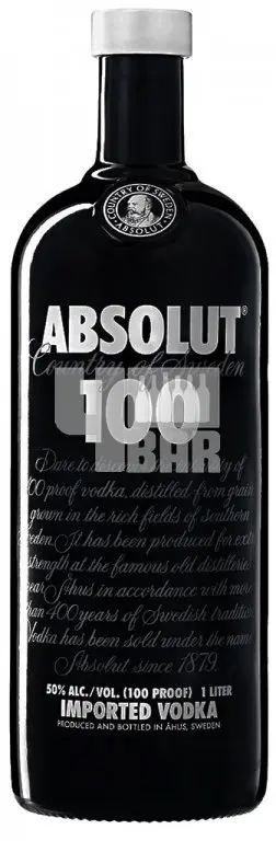 Absolut 100 50% 1 l (holá láhev)