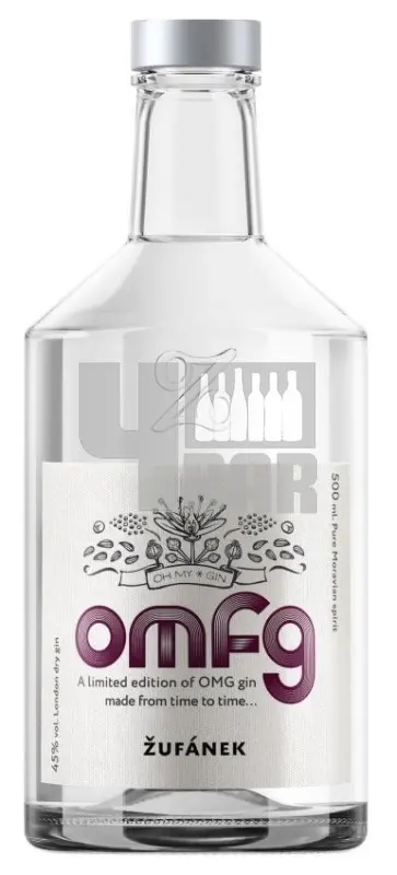 OMFG gin Žufánek Limitovaná Edice 2023 45 % 0,5 l (holá láhev)