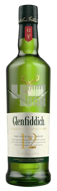 Glenfiddich 12y 40% 1 l (tuba)