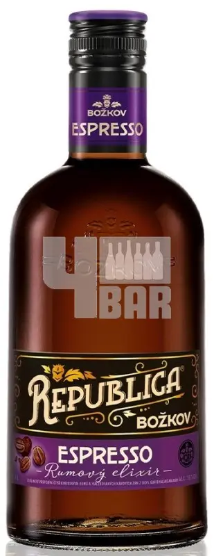 Božkov Republica Espresso Elixír 35% 0,7 l (holá láhev)