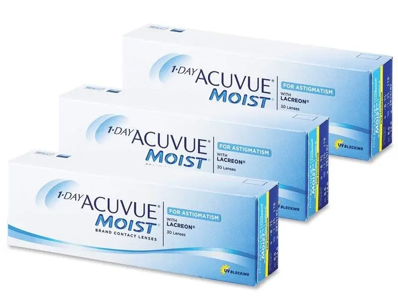 Johnson & Johnson 1 Day Acuvue Moist for Astigmatism (90 čoček)
