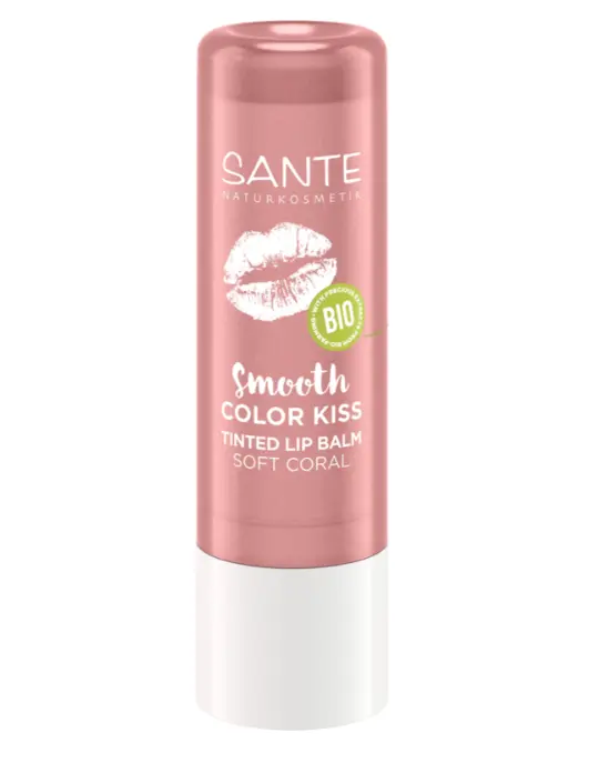 Sante Barevný balzám na rty Soft Coral 7g