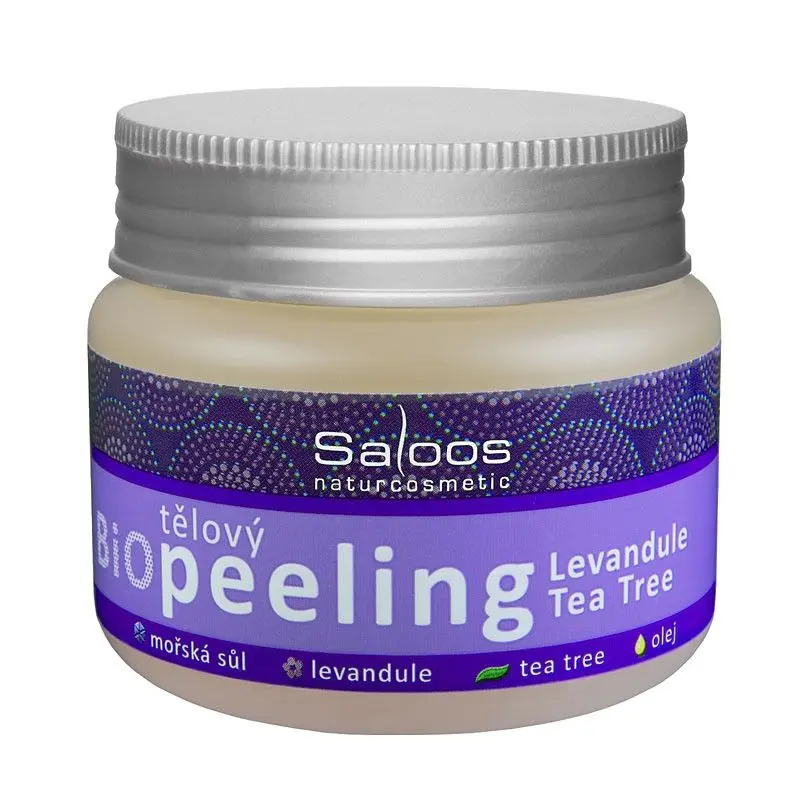 Saloos Bio tělový peeling LEVANDULE - TEA TREE 140ml