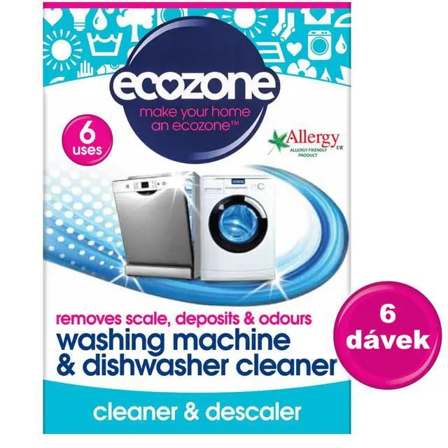 Čistič myček a praček 6 ks Ecozone
