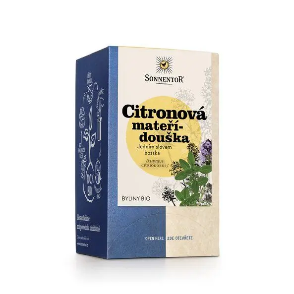 Citronová mateřídouška (čaj bio, porcovaný 18 g)