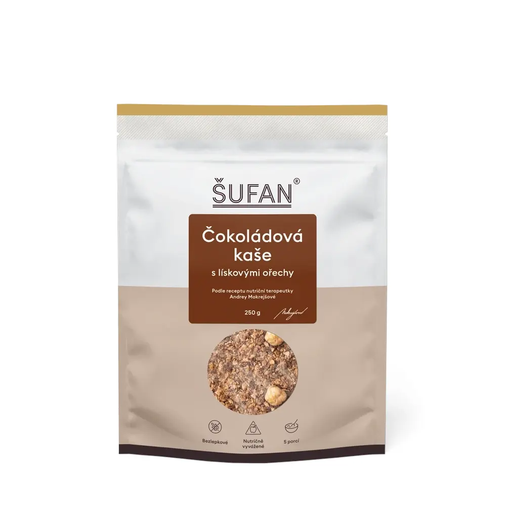 Šufan Čokoládová kaše s lískovými ořechy 250 g