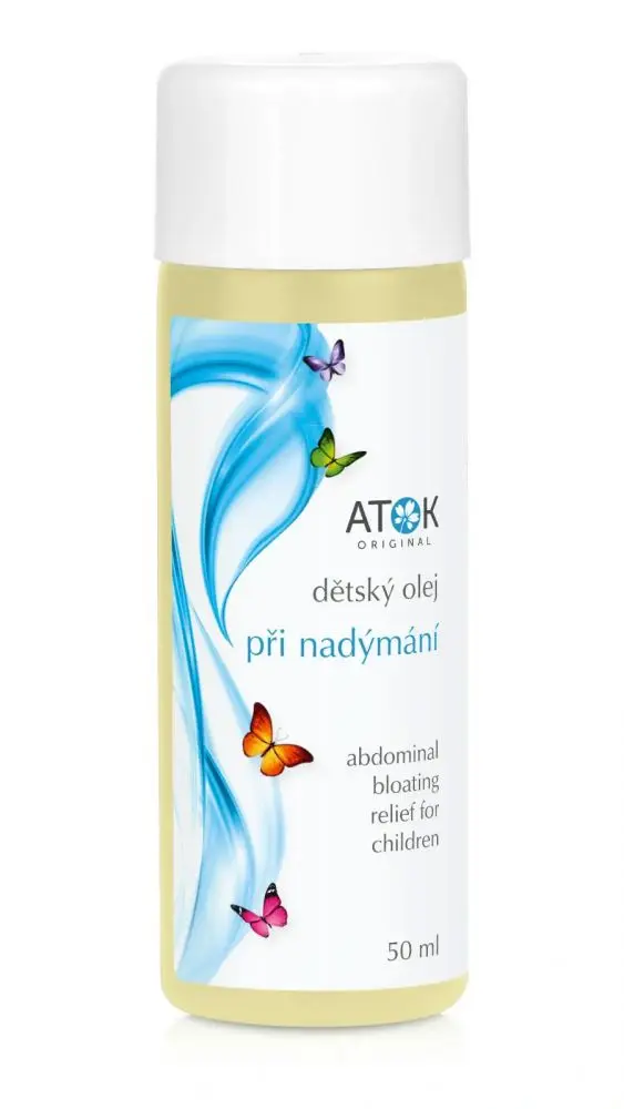 Dětský olej při nadýmání Atok