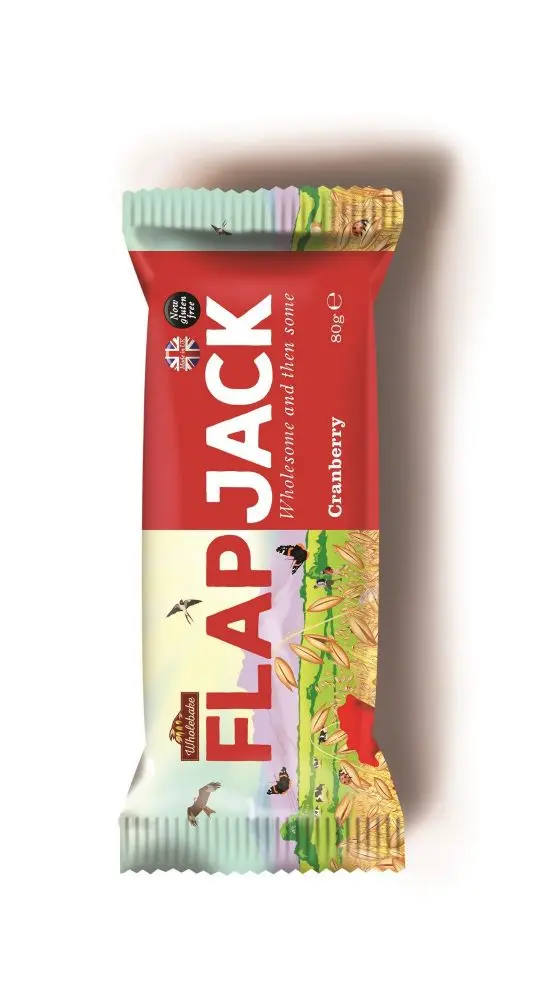Wholebake Flapjack ovesný brusinka 80g