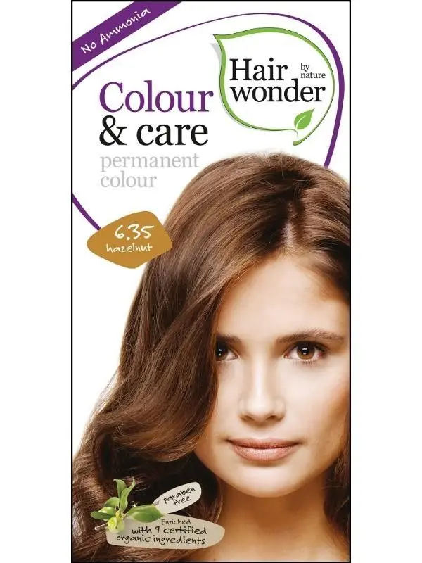 Hairwonder Barva OŘÍŠKOVÁ 6.35 přírodní dlouhotrvající BIO