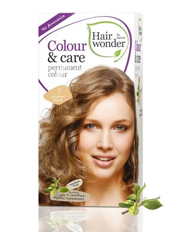 Hairwonder Barva STŘEDNĚ BLOND 7 přírodní dlouhotrvající BIO