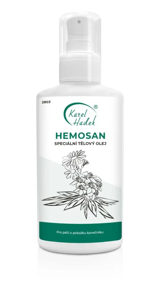 Hemosan-Speciální Tělový olej na hemoroidy Hadek