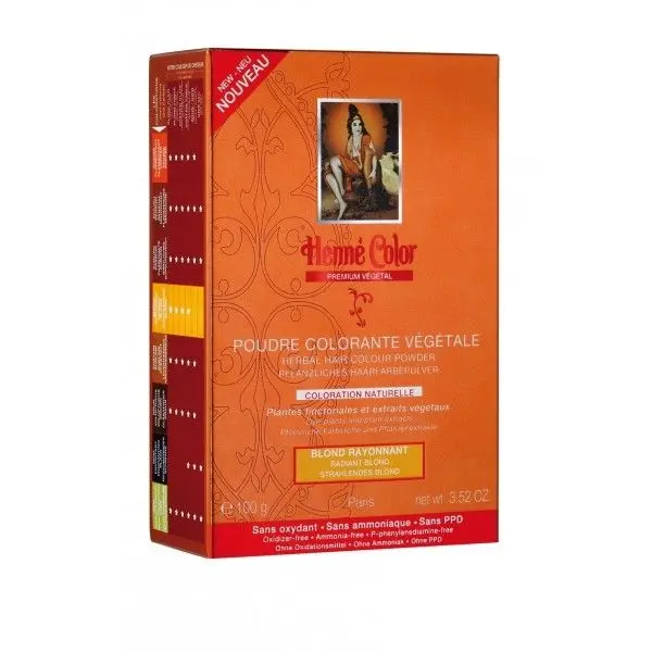 Henné Color Barva Zlatá Blond Premium Végétal 100 g