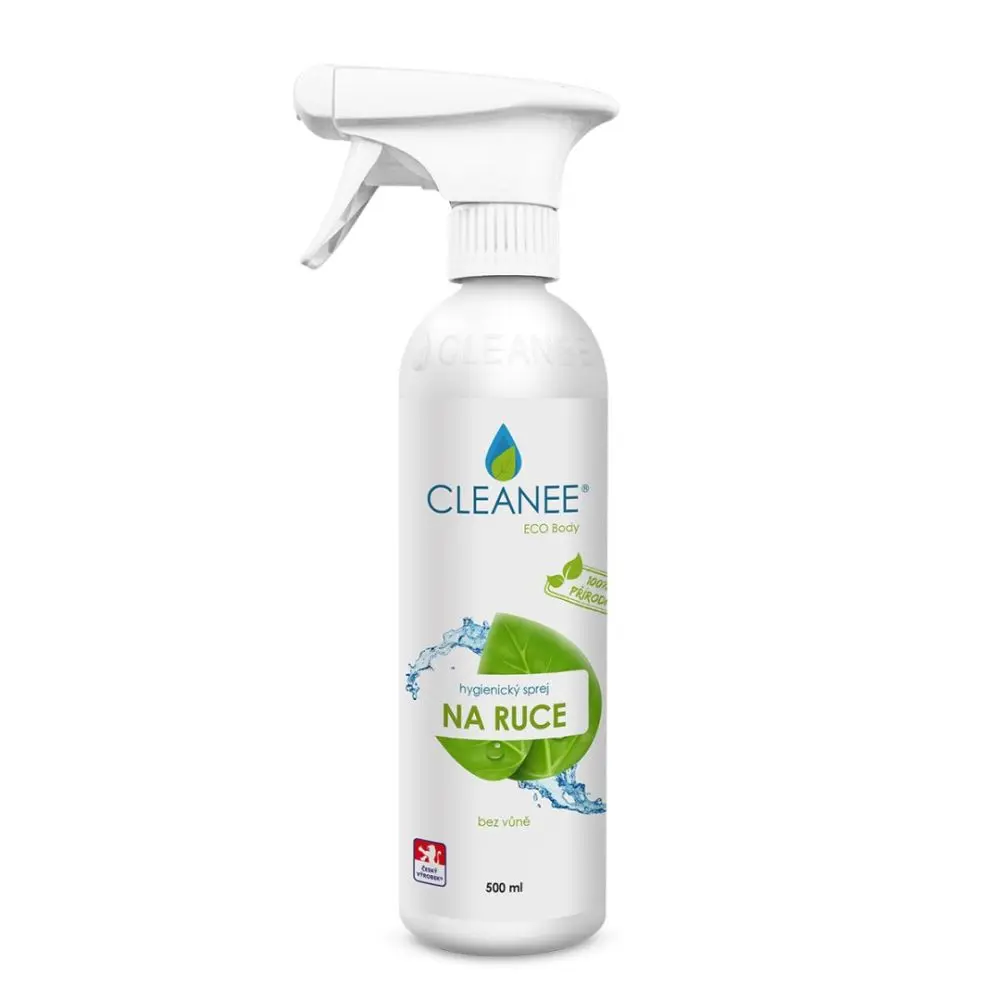 CLEANEE EKO Hygienický sprej na ruce - přírodní 500 ml