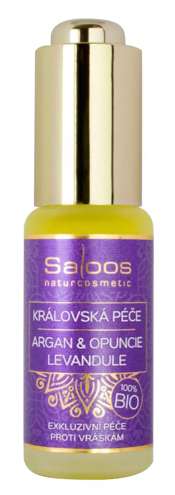 Saloos Královská péče Argan & Opuncie – Levandule 100% bio 20 ml