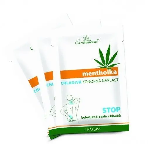 Cannaderm Mentholka CHLADIVÁ KONOPNÁ NÁPLAST 3 ks