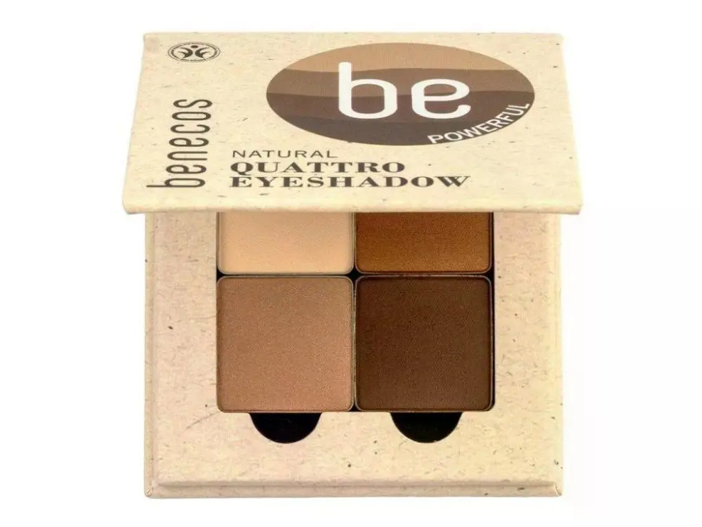 Benecos Oční stíny paletka - Coffee & cream BIO, VEG