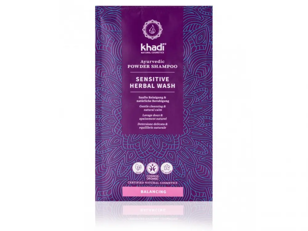 Khadi Práškový šampón MYTÍ ROSTLINAMI - SENSITIVE 50 g