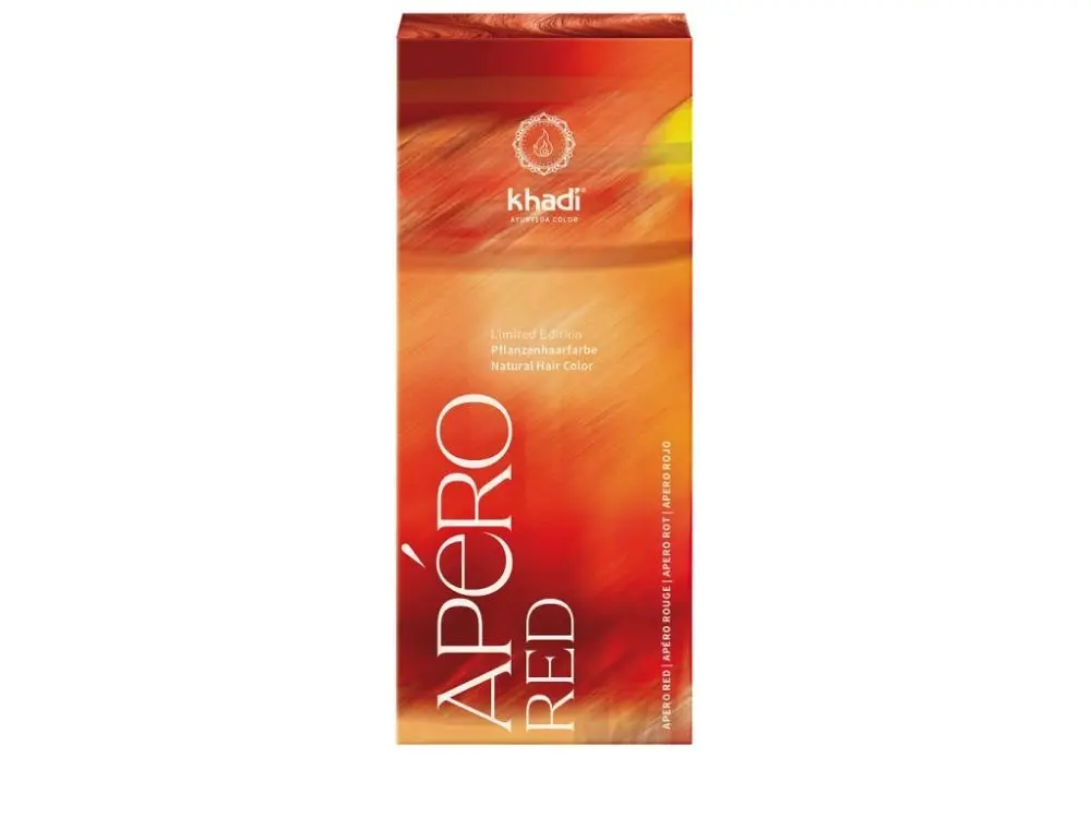 Khadi Rostlinná barva na vlasy APÉRO ČERVENÁ - APÉRO RED 100 g
