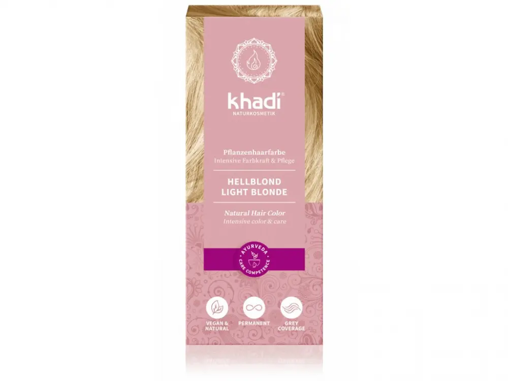 Khadi rostlinná barva na vlasy SVĚTLÁ BLOND
