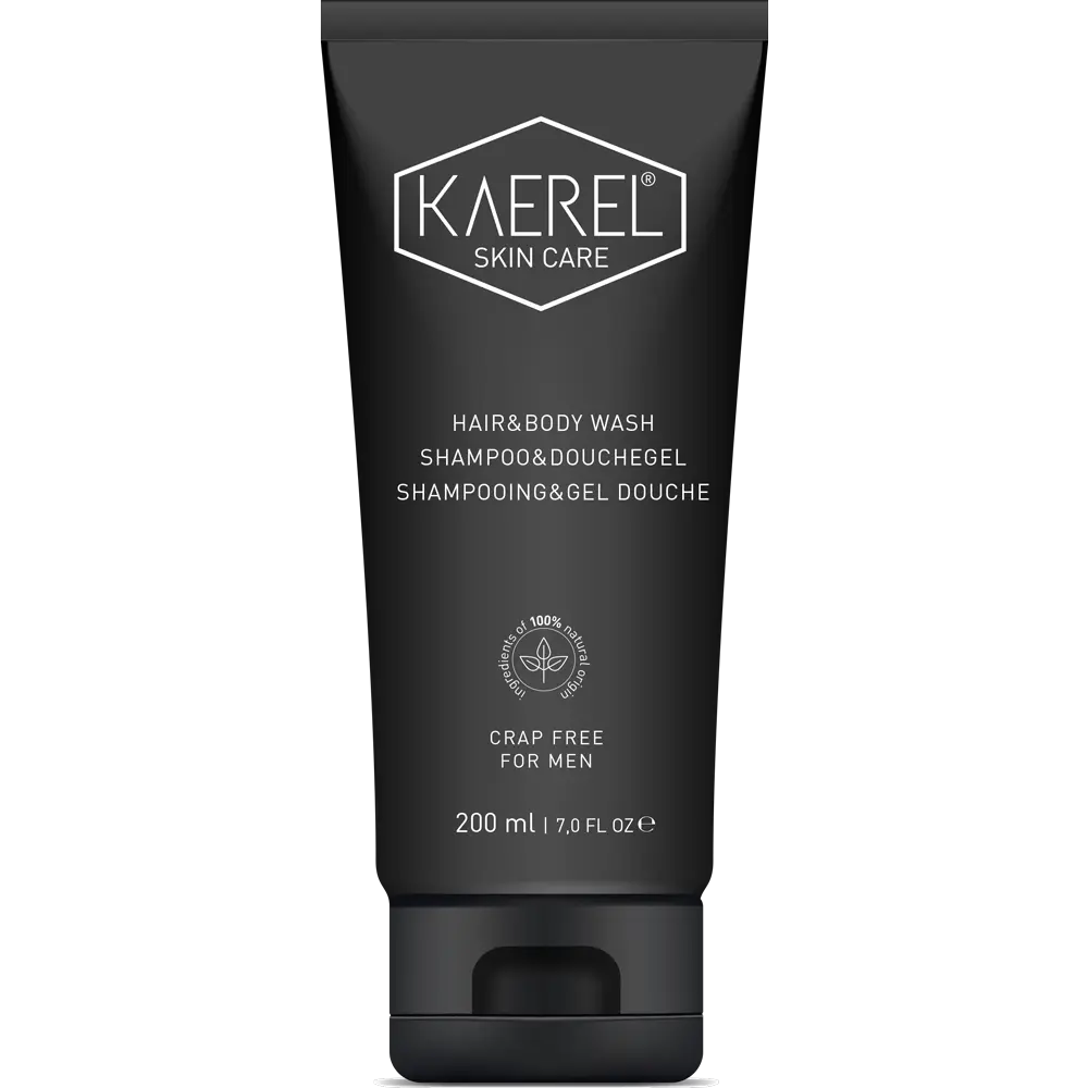 KAEREL Šampon a sprchový gel pro muže 2v1 CRAP FREE 200 ml VEG