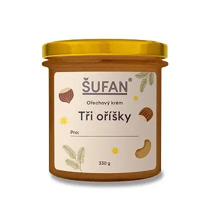 Šufan Tři oříšky - oříškový krém - 330 g