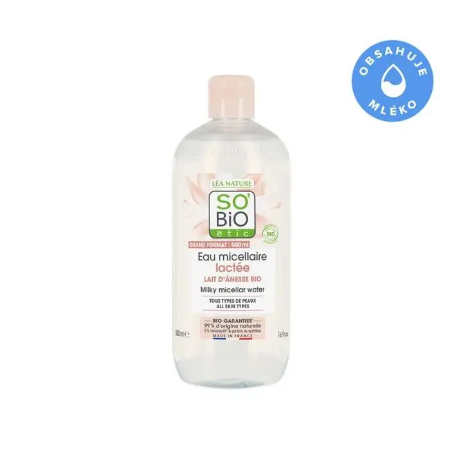 SO´BIO etic Voda micelární s oslím mlékem 500ml