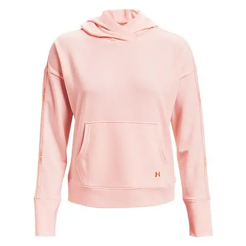 Under Armour UA Rival Terry Taped Hoodie-PNK růžová
