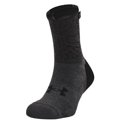 Under Armour ArmourDry Run Crew pánské ponožky Černá Šedá