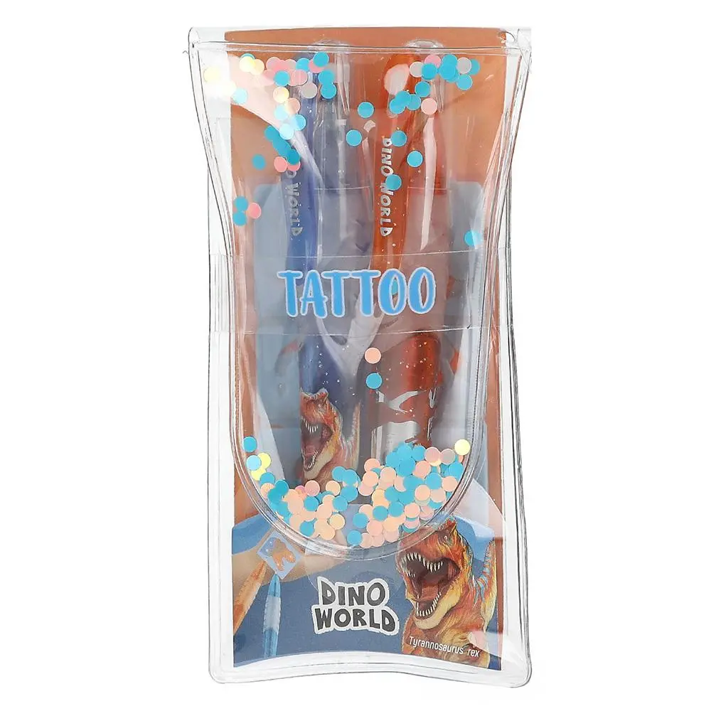 Tetovací třpytivé gelové fixy Dino World 3525805