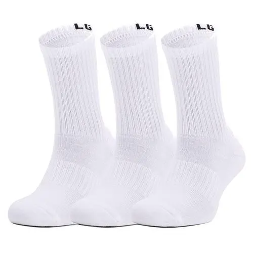 Under Armour Core Crew 3 páry Bílá