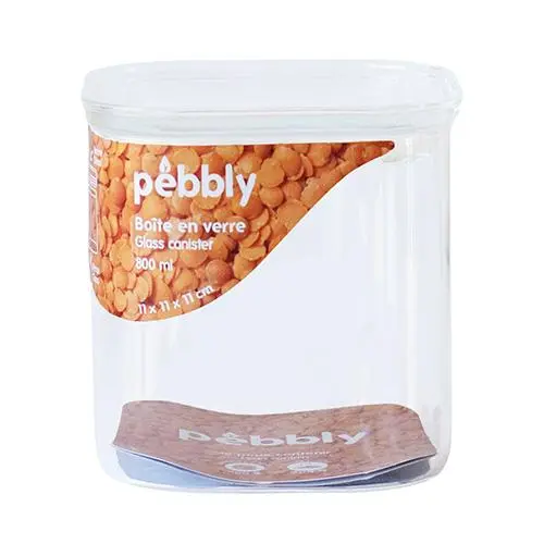 Pebbly PKV-044 Skleněná dóza 800 ml