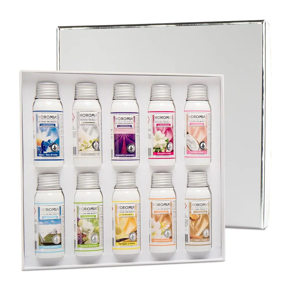Dárková sada parfémů na prádlo Horobox silver, 10x50 ml