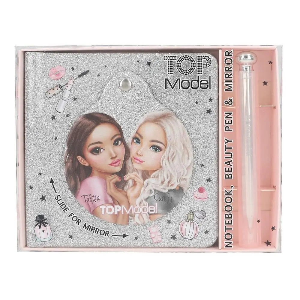 Notýsek s perem a se zrcátkem Top Model Talita & Candy