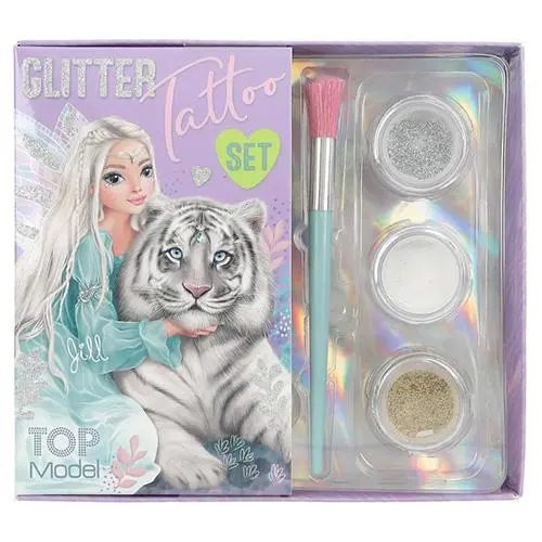 Top Model Set třpytivého tetování June a medvídek
