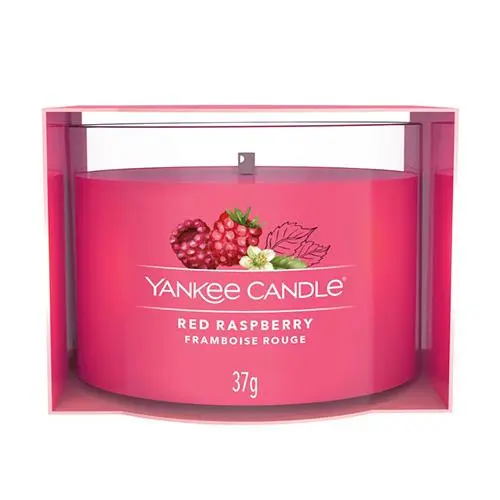 YANKEE CANDLE VOTIVNÍ SVÍČKA PLNĚNÁ VE SKLE RED RASPBERRY