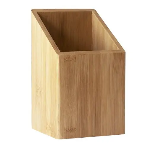 Stojan na kuchyňské náčiní NBA203 18 cm, hnědá, bambus, Pebbly